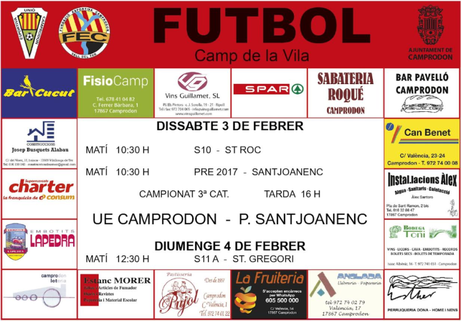 Futbol al Camp de la Vila