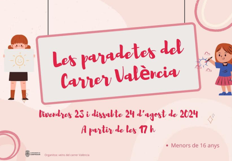 Paradetes de la mainada al Carrer València!