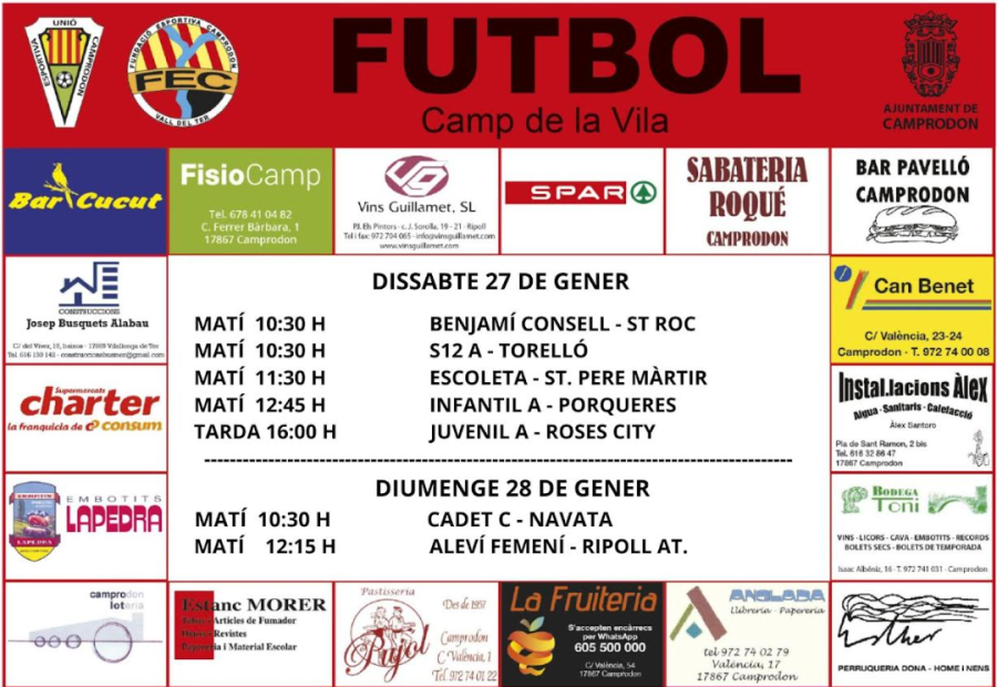 Futbol al Camp de la Vila