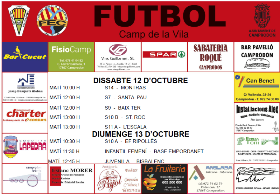 Futbol al Camp de la Vila