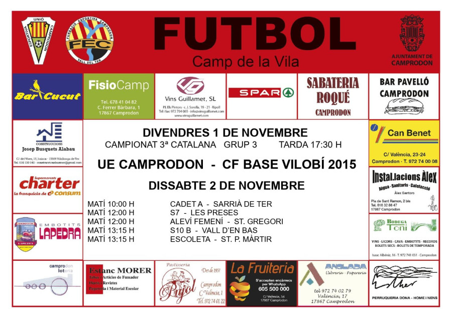 Futbol al Camp de la Vila