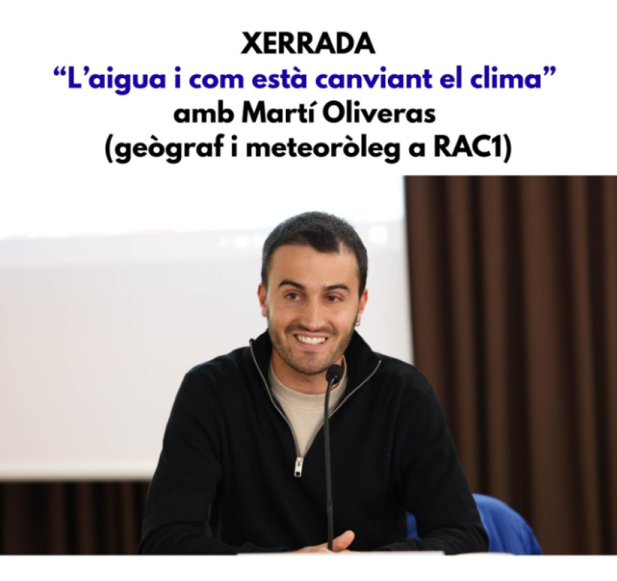 Xerrada: "L'aigua i com està canviant el clima"
