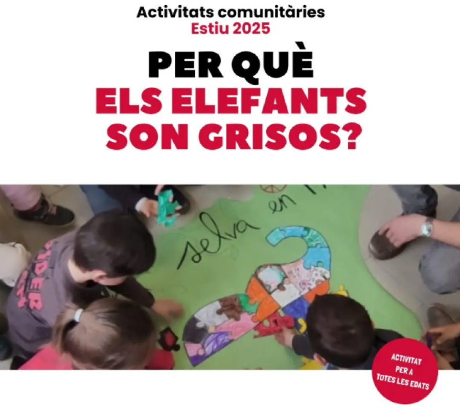 Activitat familiar "Per què els elefants són grisos?"