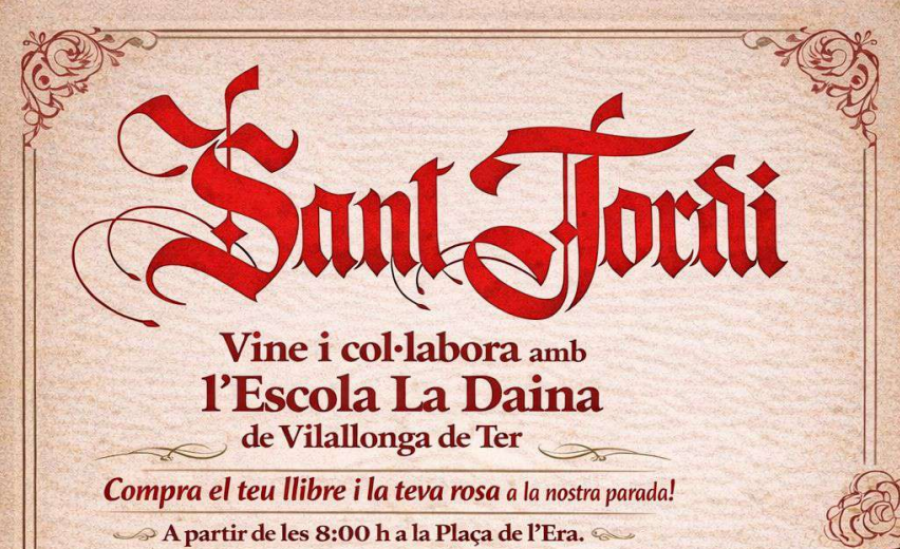 Sant Jordi 2026 a Vilallonga de Ter