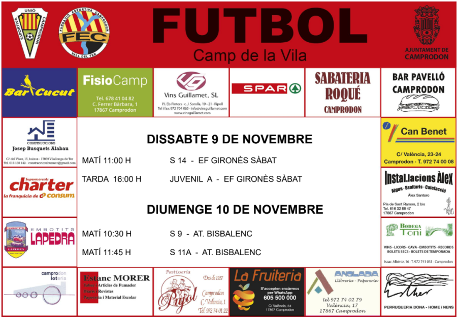 Futbol al Camp de la Vila