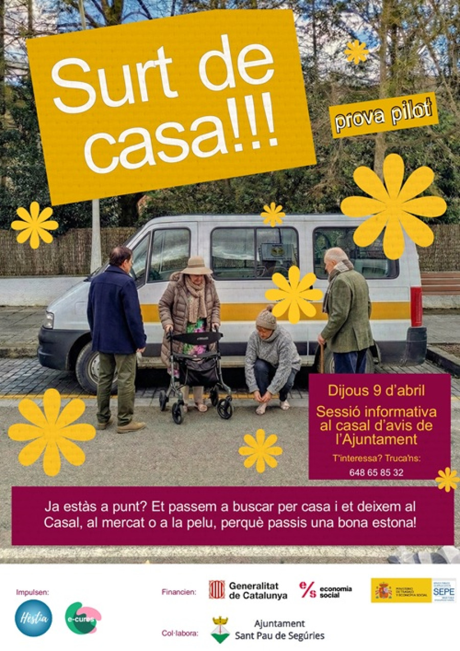 Sessió informativa del projecte "Surt de casa"