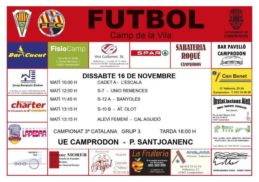 Futbol al Camp de la Vila