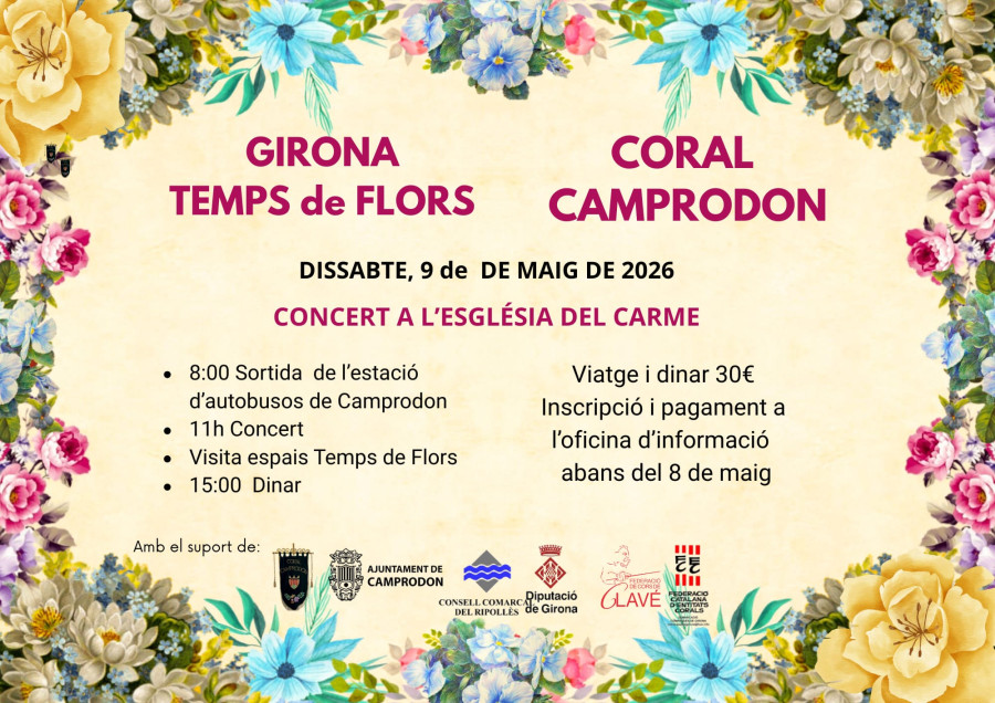 Girona Temps de Flors amb la Coral Camprodon