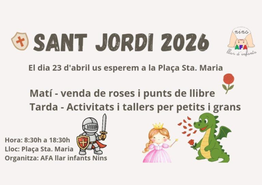 Sant Jordi de l'AFA Llar d'Infants Nins