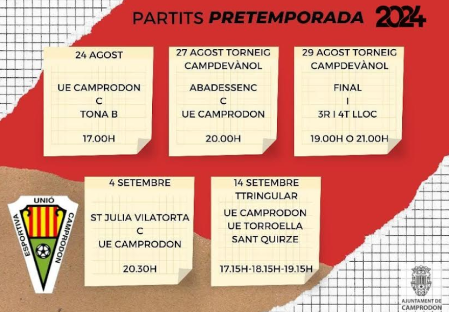 Pretemporada 2024: Final + 3r i 4t lloc (Torneig Campdevànol)