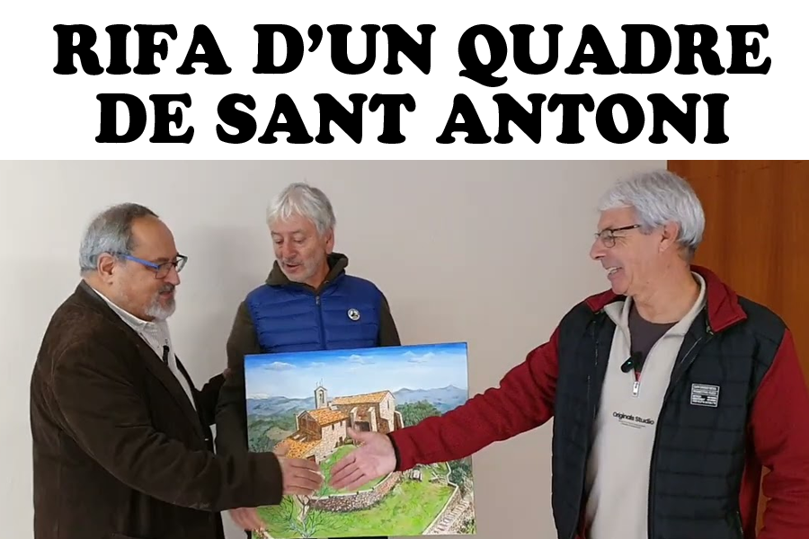 Rifa d'un quadre de Sant Antoni