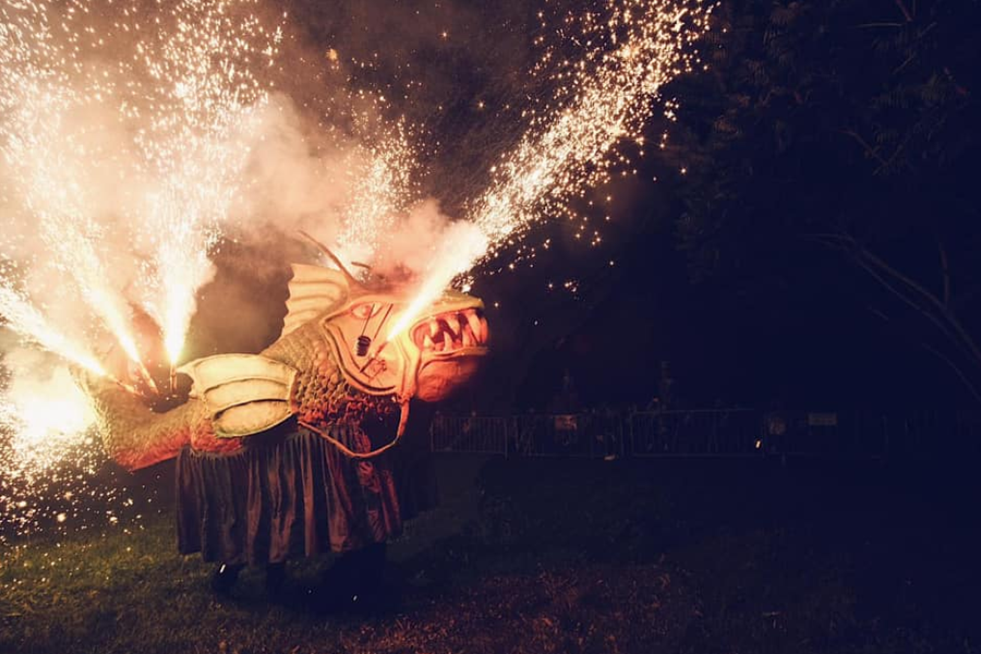 4a Fira del Drac: Espectacle de focs i llums