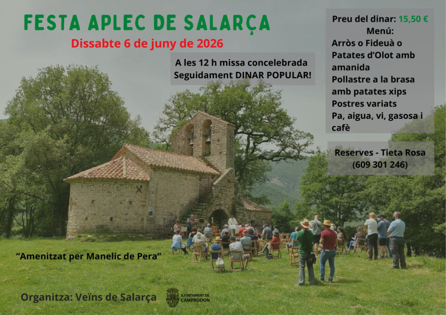 Aplec de Salarça: Missa + Dinar + Concert
