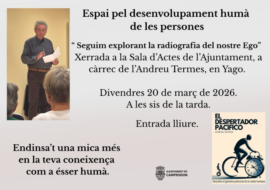 Xerrada: Seguim explorant la radiografia del nostre Ego