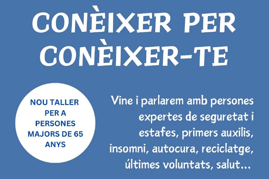 Taller: "Conèixer per conèixer-te"