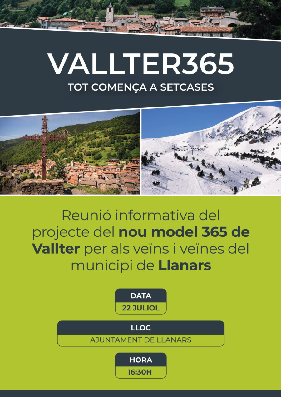 Reunió informativa del projecte del nou model 365 de Vallter
