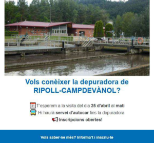 Visita a la depuradora de Ripoll-Campdevànol