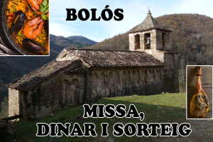 Aplec de Bolós: Missa, dinar popular i sorteig!