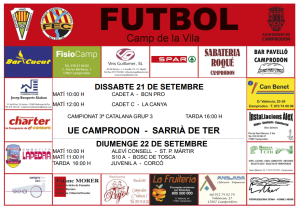 Futbol al Camp de la Vila