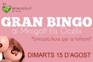 Gran bingo al Minigolf Els Ocells!
