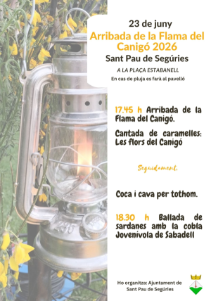 Arribada de la Flama del Canigó a Sant Pau de Segúries