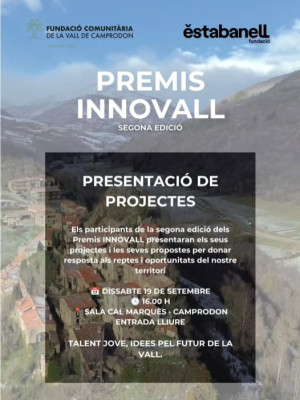 Presentació dels projectes de la 2a edició dels Premis INNOVALL