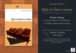 Presentació del llibre: "Qui et farà costat" de Xavier Zanuy