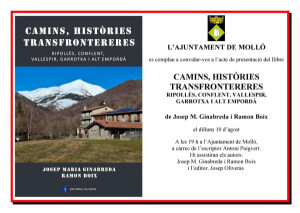Presentació del llibre: "Camins, històries transfrontereres"