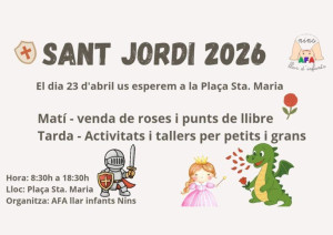 Sant Jordi de l'AFA Llar d'Infants Nins