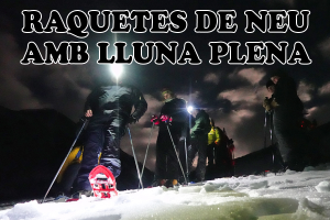 Raquetes de neu amb lluna plena